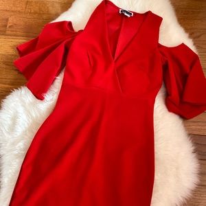 Formal short red dress